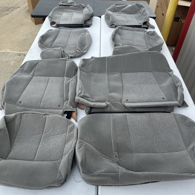 2002-2009 Chevrolet Chevy Trailblazer Full Set   OEM Seat Cloths Gray - CLEAN