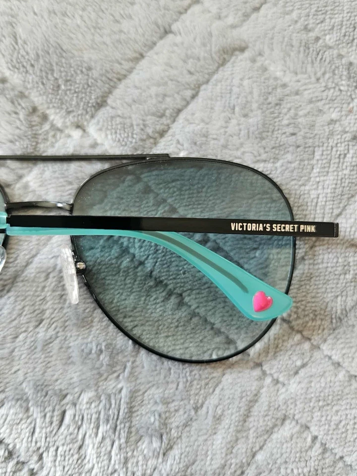 Gafas de sol Victoria Secret ROSA PK0017 01P de aviador de metal negro 57-16-140 0017 Foto 2 de 4