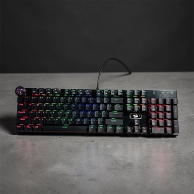 Red Dragon Devarajas K556 RGB Wired 100% Mechanical Keyboard Great For Gaming