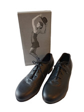 American Ballet Theater ABT Womens 'Spotlights' Tap Shoes Size 8.5 Black Leather