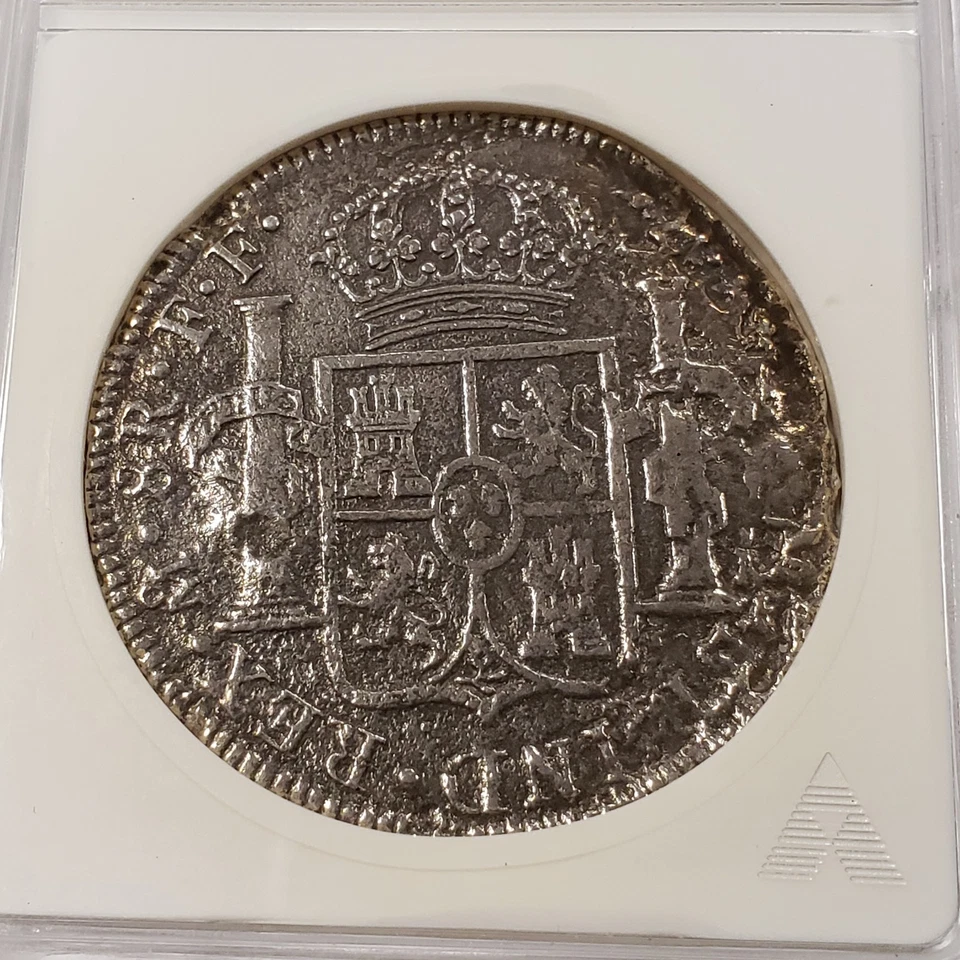 1783 Mo FF México 8 Reales - Naufragio El Cazador - Jabonera ANACS VF 25 - Q2319 Foto 4 de 4