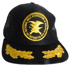 NRA Hat National Rifle Association Snapback 80s Trucker Cap VTG USA Made NOS
