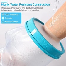 Reusable Waterproof Shower Protector Soft Cast Cover for Shower Arm Easy On Off