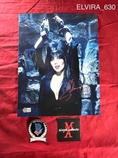 Elvira Cassandra Peterson autographed signed 11x14 photo Beckett COA horror 