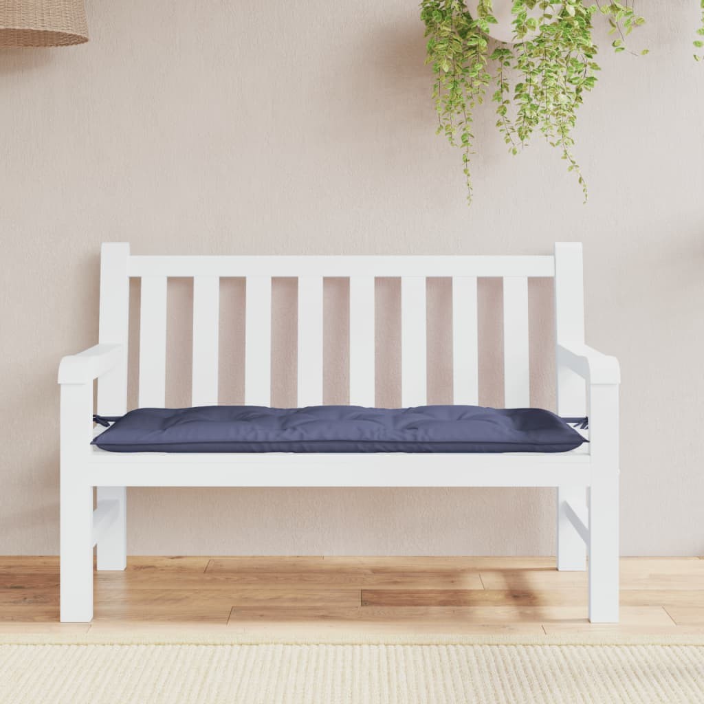 Cuscino Relax Panca Giardino 120x50 Blu Navy | vidaXL 7cm