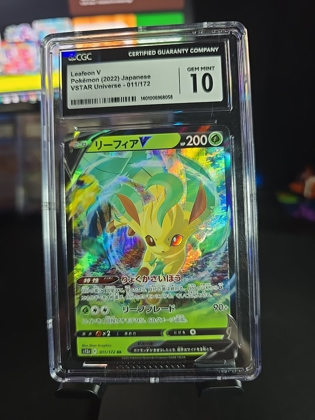 Pokemon TCG Leafeon V 11/172 Gem Mint 10