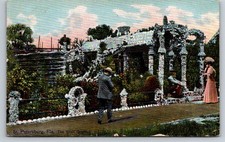 St. Petersburg, Florida Shell Grotto Postcard c1908 Vintage Hugh C. Leighton