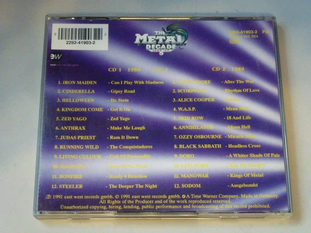 Giants of Rock - The Metal Decade 1988-89 Vol.5 2 Cds Sammlungsauflösung - Bild 2 von 2