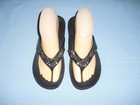 Vionic Lucia snake embossed womens flip flop with rhinestone black size 7 — photo 8