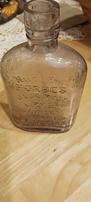 Andrew Forbes Jack Rose Rye Whiskey Half Pint Bottle