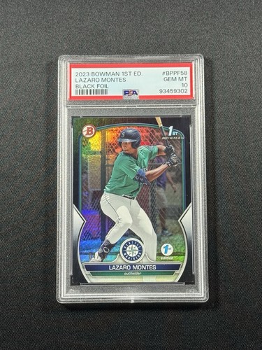Lazaro Montes [Black] #BPPF-58 2023 Bowman 1st Edition card