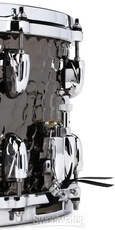 Tambor Gretsch martillado de acero negro - 8" x 14" Foto 4 de 4