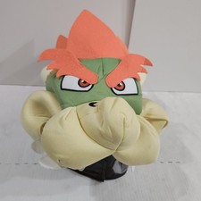 Super Mario Bros Bowser Plush Head Hat Costume Adult Size Nintendo Cosplay