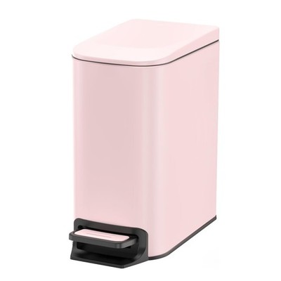 Slim 1.6Gallon Bathroom Trash Can with Soft and Close Lid and Step Pedal Bin Pro