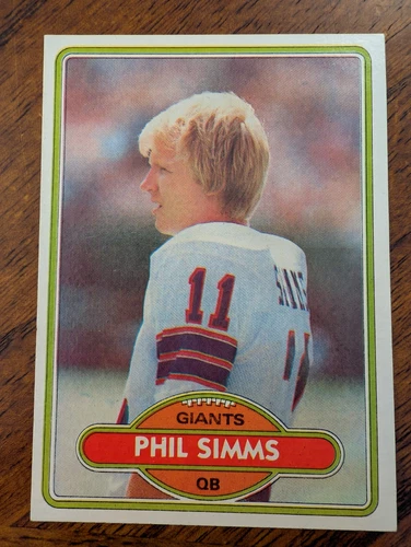 1980 TOPPS #225 PHIL SIMMS GIANTS ROOKIE - Near Mint - Free Shipping 