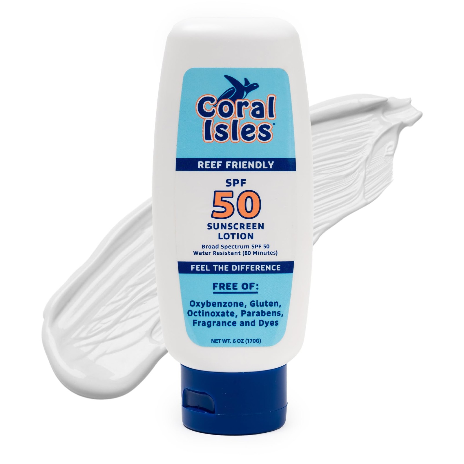 Sunscreen SPF 50 | Hawaii Compliant as Reef Safe | Octinoxate & Oxybenzone Fr...