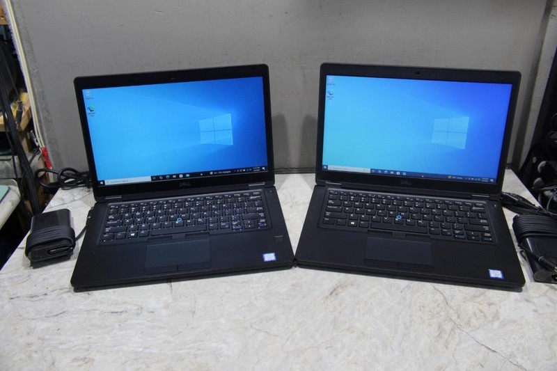 Lot of 2 ~ Dell Latitude 5490 14" Laptop i5-8350U 1.7GHZ 8GB RAM 256/128GB W10P