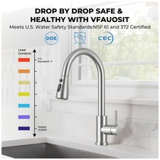 Brushed Nickel Pull Down Kitchen Faucet