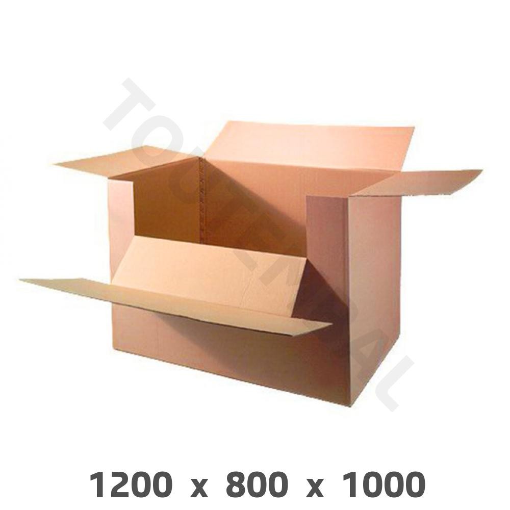 Caisse carton container haute résistance double cannelure pour charge lourde