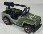 Hot Wheels Redline Gun Slinger Jeep Military