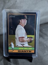 ERIK MILLER 2025 Topps Heritage High # Black Chrome /76 GIANTS #558