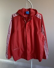 70s Vintage Adidas Windbreaker Made In France Rain Jacket Coat West Germany