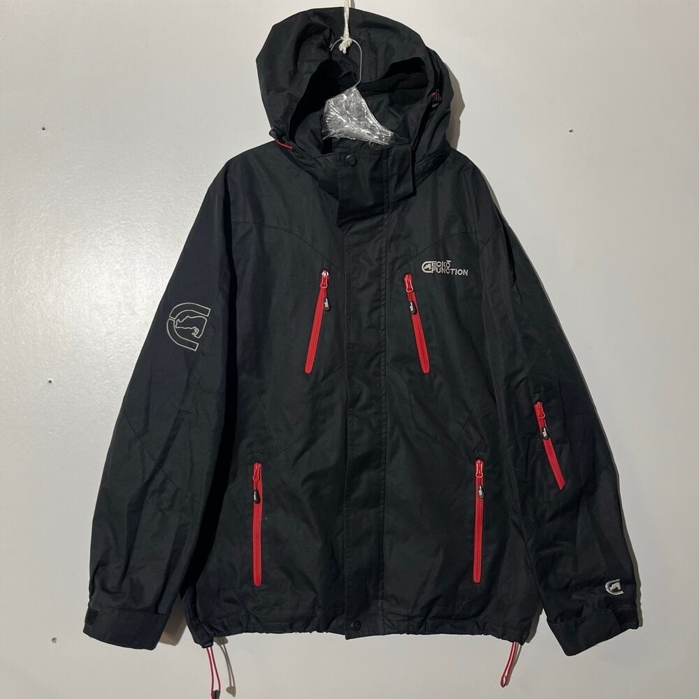 Y2K Ecko Function Activewear Ski Full Zip Black O… - image 1