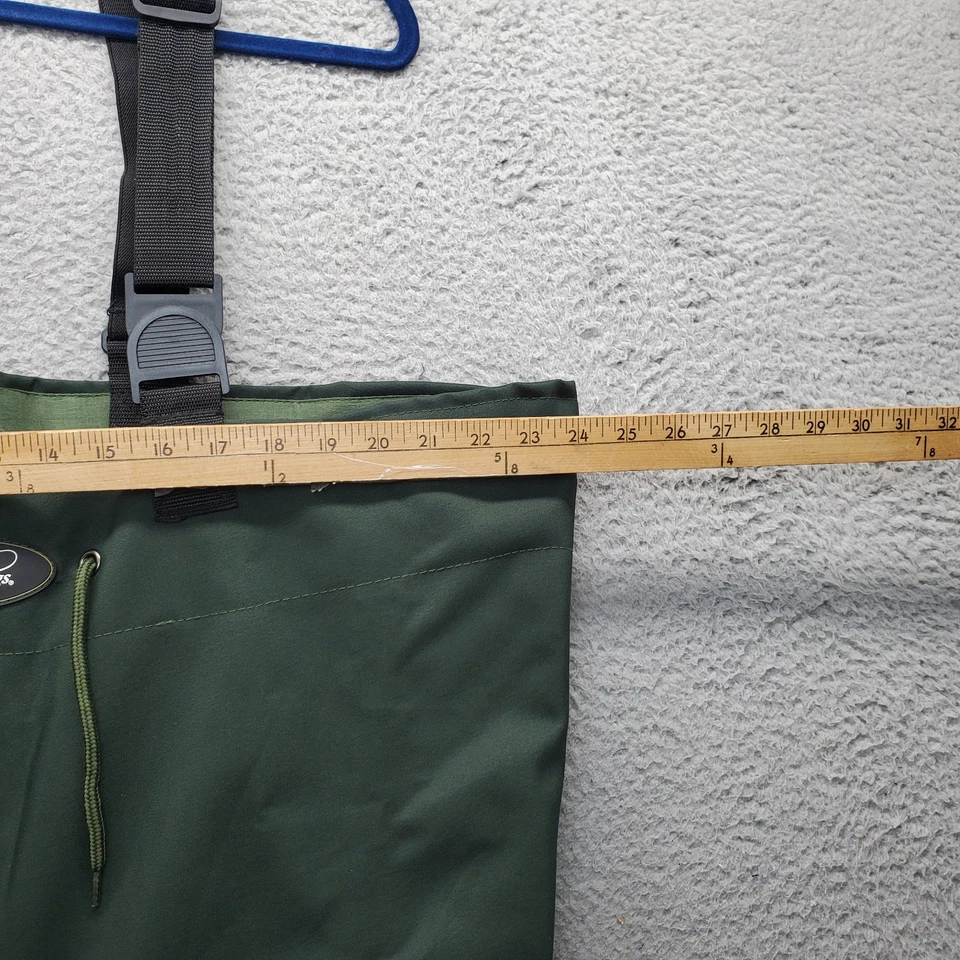 Frogg Toggs Chest Waders Men's Size 10 Green Adjustable Braces Steel Shank Boot - Image 4 of 4