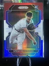 2022 Panini Prizm Baseball- Spencer Strider - Red, White  And Blue Prizm #240 🔥