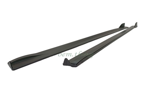 Extensión de falda lateral negra mate negra mate para Toyota Auris Corolla E210 5D 2019-2025 EE. UU. - Imagen 4 de 5