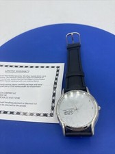 D23 Disney Mickey Mouse Watch Sweda Company Parade Leader Leather Strap