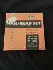 Dritz Nail Head Set in Original Box Stud Attaching Sewing Hats Tool Vintage