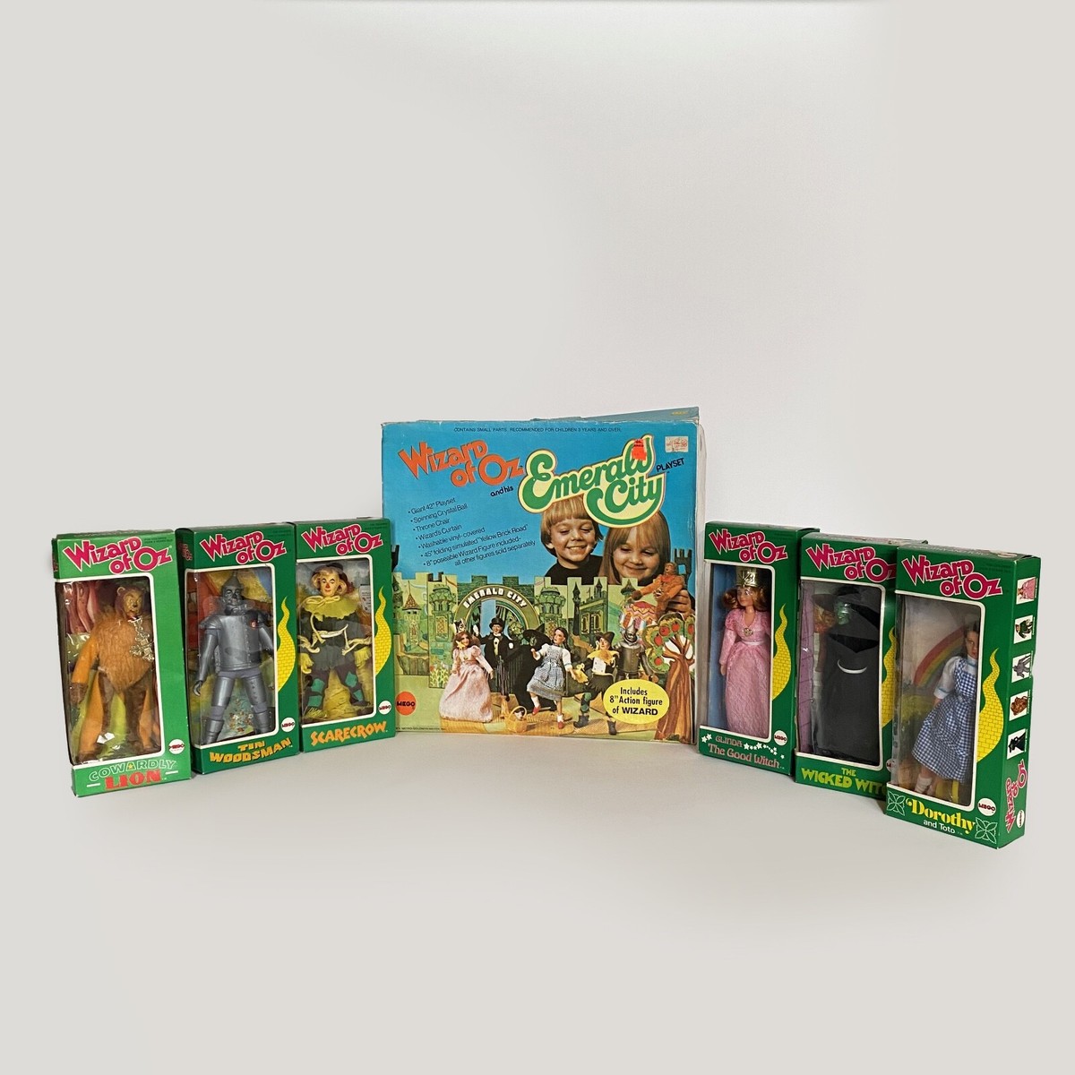 RARE! Complete 1974 MEGO WIZARD OF OZ. BOXED SET! ALL