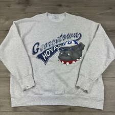 Vintage 90's Georgetown University Hoyas Bulldog Pullover Sweatshirt Size XL