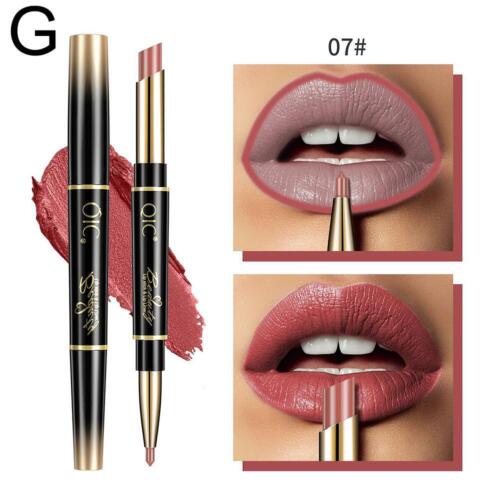 Automatic Double-Ended Lipstick Lip Liner Matte Non-Fading Makeup Set W ha1212 - Picture 20 of 23