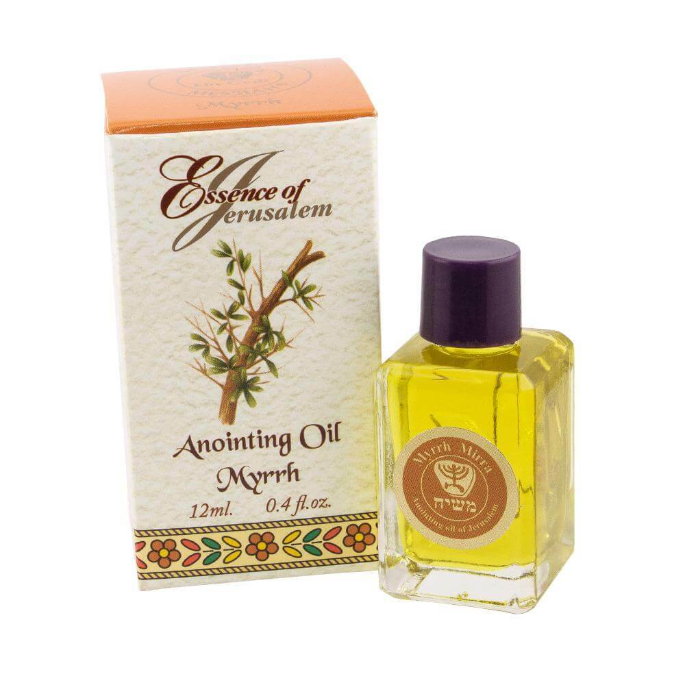 Ein Gedi Frankincense & Myrrh Anointing Oil From Jerusalem - Biblical Holy Land Oil (12ml)