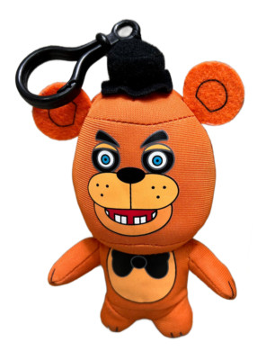 FAZBEAR Freddy Official FNAF Five Nights At Freddy's 5'' Keychain Clip Toy Plush 