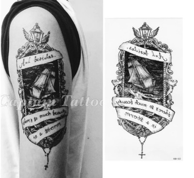 Temporary Tattoo Stickers Body Art Waterproof 1 Pieces Set Small Full Flower Arm Ebay