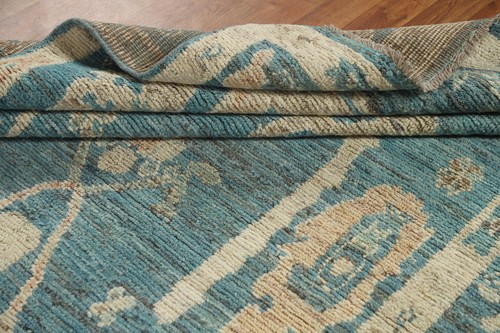 Vegetable Dye Oushak Turkish Hand-knotted Wool Rug for Living Room 6x9 ft - 第 16/21 張圖片