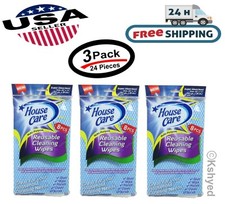 24 Pcs House Care Handy Wipes Multi Purpose Reusable Cleaning Cloth 3 Pack 