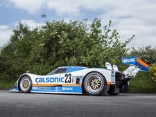 Cars 1987 nissan r87e le mans race racing Desk Mat Stitched