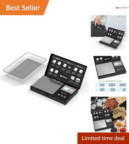 High Precision Pocket Gram Scale with Tare Function - Ideal for Jewelry & Food