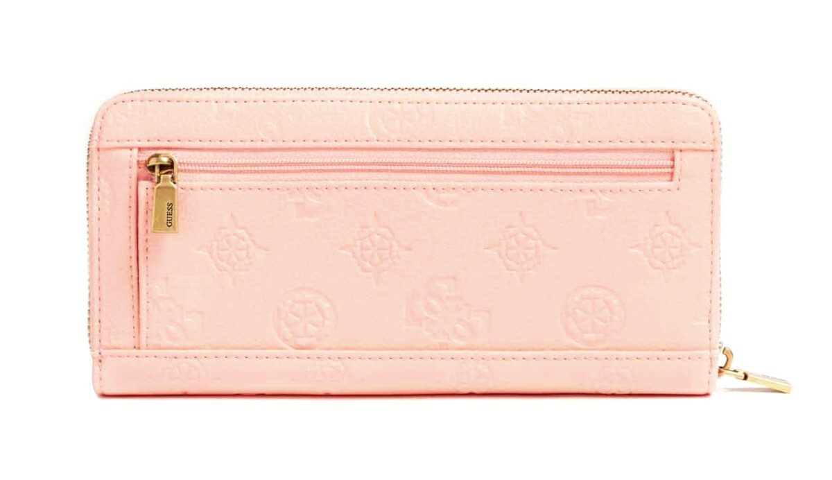 GUESS HELAINA Large Zip Around Light Pink, Women's Wallet Purse