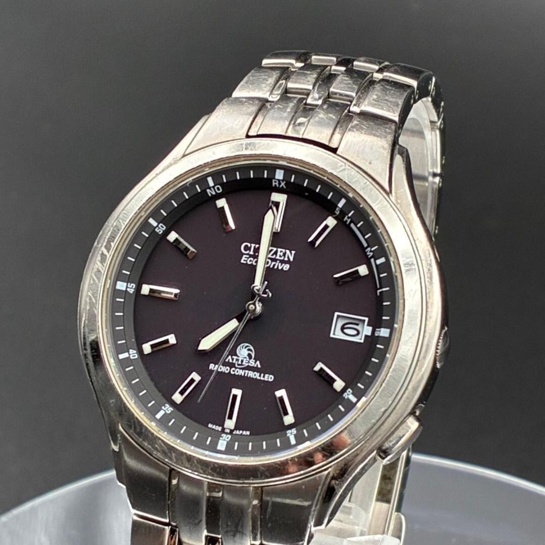 CITIZEN ATTESA シチズン アテッサ H415-T008631 CITIZEN ATTESA H415-T008631 Eco-Drive Titanium Black Dial