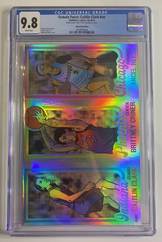FEMALE FORCE: CAITLIN CLARK  CGC 9.8 MATTHEW WAITE FOIL RC VARIANT 32/50