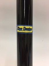 12 INCH 1700mm x 300 GLOSS BLACK WINDSCREEN SUN STRIP TOURING CAR VAN SUNSTRIP