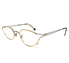 Vintage la Eyeworks Eyeglasses Frames SAVANA Silver Gold Round 45-21-130