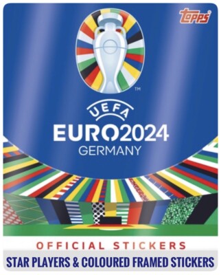 Topps GERMANY 2024 EURO STICKER, Star, Purple, Green & Blue - Buy 3 Get 1 Free