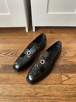 J.W. Anderson Men's Runway Grommet Eyelet Patchwork Patent Leather