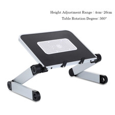 Adjustable Folding Laptop Desk for Bed - Portable Computer Table and Stand